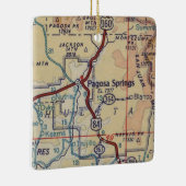 Pagosa春ヴィンテージマップ セラミックオーナメント (右)