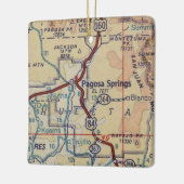 Pagosa春ヴィンテージマップ セラミックオーナメント (左)