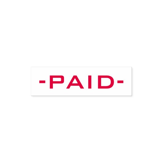 -PAID – ゴム印 セルフインキングスタンプ (デザイン)