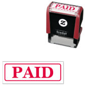 PAID Business Text Custom Self-inking Stamp セルフインキングスタンプ (インサイチュ)