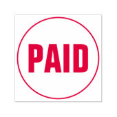 PAID Business Text Custom Self-inking Stamp セルフインキングスタンプ (デザイン)