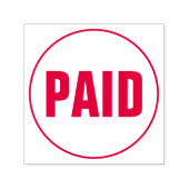 PAID Business Text Template Self-inking Stamp セルフインキングスタンプ (デザイン)