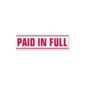 PAID Business Text Template Self-inking Stamp セルフインキングスタンプ (デザイン)