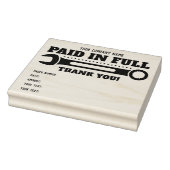 Paid in Full ゴム印 | カスタム会社名 (スタンプ)