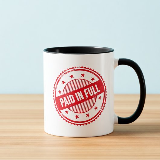 Paid in Full Distressed Stamp Coffee Mug マグカップ