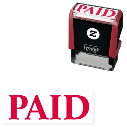 PAID Officeシンプルフレーム自己インクスタンプ セルフインキングスタンプ (インサイチュ)