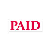 PAID Officeシンプルフレーム自己インクスタンプ セルフインキングスタンプ (デザイン)