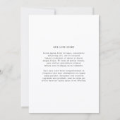 Paigeフォトモダン結婚ズ セーブザデート (裏面)