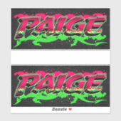 Paige Vorname Name Graffiti Aufkleber Sticker シール (シート)