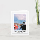 Paignton Harbor, English Riviera, Devon カード (正面)