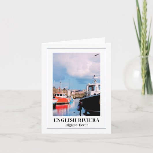 Paignton Harbor, English Riviera, Devon カード (正面)