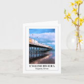 Paignton Pier, English Riviera, Devon カード (黄色い花)