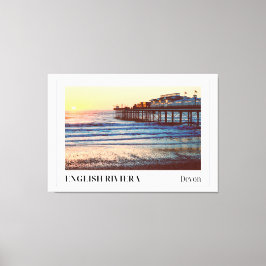 Paignton Pier, English Riviera, Devon キャンバスプリント