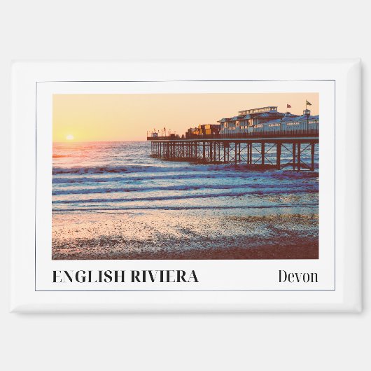Paignton Pier, English Riviera, Devon マグネット (正面)