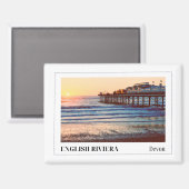 Paignton Pier, English Riviera, Devon マグネット (正面/裏面)
