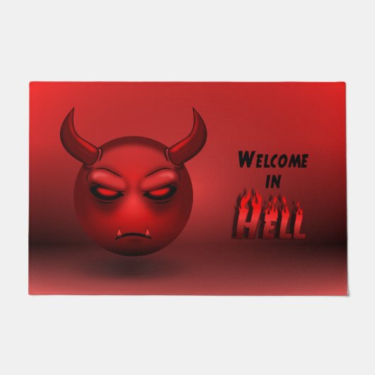 Paillasson Devilmoji ドアマット (正面)