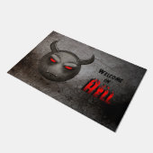 Paillasson Devilmoji Vintage ドアマット (アングル)