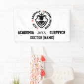 Pain, Hardship, Determination – Funny PhD Quote 横断幕 (インサイチュ)