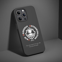 Pain, Hardship, Determination – Funny PhD Quote iPhone 15 Proケース