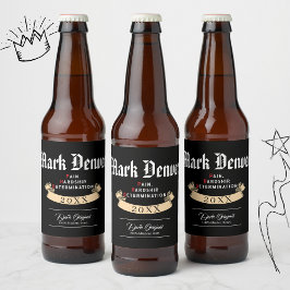 Pain, Hardship, Determination PHD Graduation Quote ビールラベル