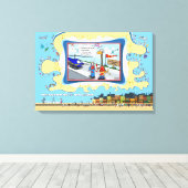 Pain In The Neck | Get Well 24x16 キャンバスプリント (インサイチュ (ウッドフロア))