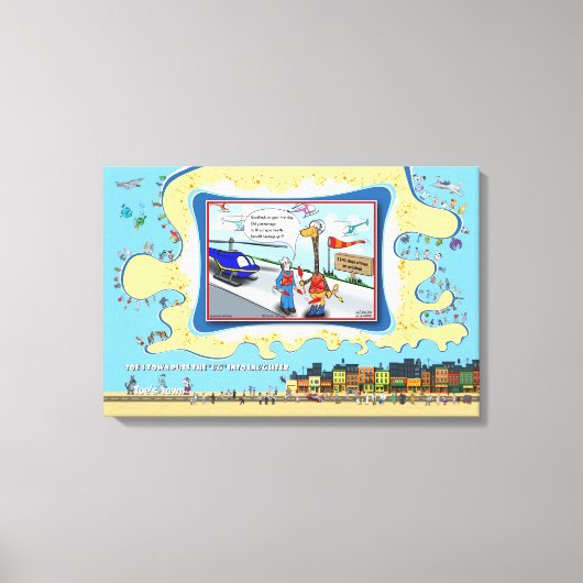 Pain In The Neck | Get Well 24x16 キャンバスプリント (正面)