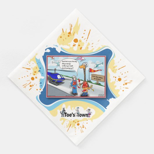 Pain In The Neck | Get Well Dinner Napkin (コーナー)