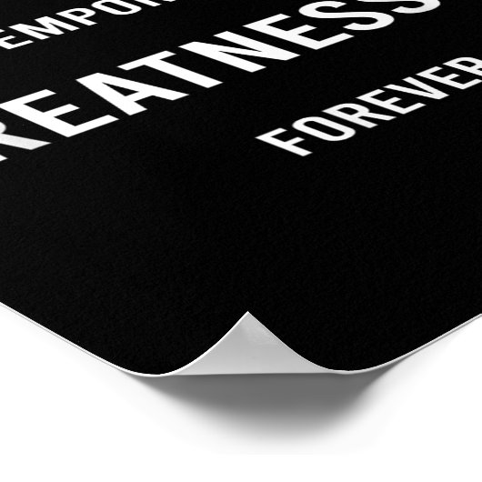 Pain Is Temrary Greatness Is Forever Motivational  ポスター (角)