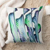 Pain Remover 1 Purple Green Abstract Accent Pillow クッション (ブランケット)