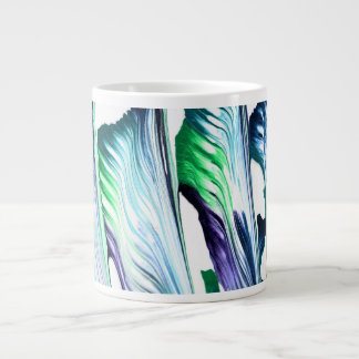 Pain Remover 1 Purple Green Abstract Drink Mug ジャンボコーヒーマグカップ