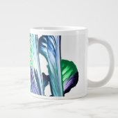 Pain Remover 1 Purple Green Abstract Drink Mug ジャンボコーヒーマグカップ (右)