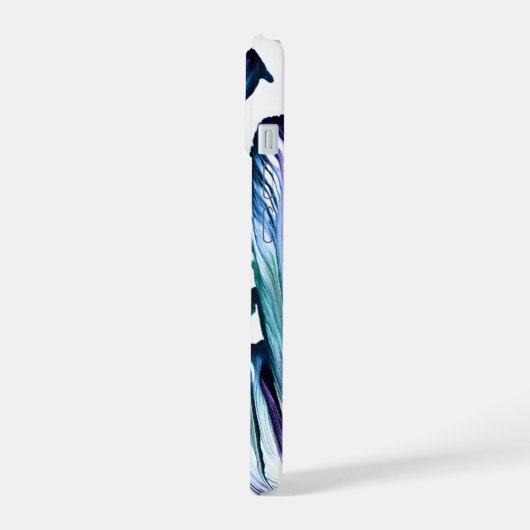 Pain Remover 1 Purple Green Abstract Phone Case iPhone 15ケース (左側面)