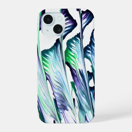 Pain Remover 1 Purple Green Abstract Phone Case iPhone 15ケース (裏面)