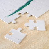 Pain Remover 1 Purple Green Flower Abstract Puzzle ジグソーパズル (側面)