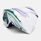 Pain Remover 1 Purple Green Flower Abstract Tie ネクタイ (ロール)