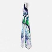 Pain Remover 1 Purple Green Flower Abstract Tie ネクタイ (裏面)