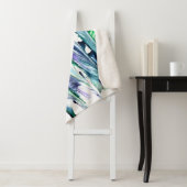 Pain Remover 1 Purple Green Flower Blanket シェルパブランケット (インサイチュ)