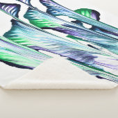 Pain Remover 1 Purple Green Flower Blanket シェルパブランケット (3/4)