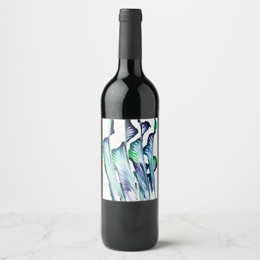 Pain Remover 1 Purple Green Wine Bottle Label ワインラベル (正面)