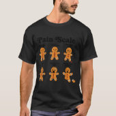Pain Scale Funny Gingerbread Man Christmas Nurse H Tシャツ (正面)