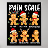 Pain Scale Gingerbread Trauma Nurse Christmas Nurs ポスター (正面)