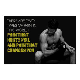 Pain That Changes You Motivational Poster ポスター