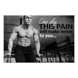 Pain Will Make Sense Motivational Poster ポスター