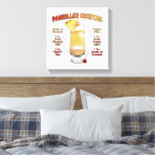 PAINKILLERカクテルレシピアート12"x12" キャンバスプリント (インサイチュ (寝室))