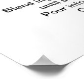 PAINKILLERカクテルレシピアート16"x20" ポスター (角)