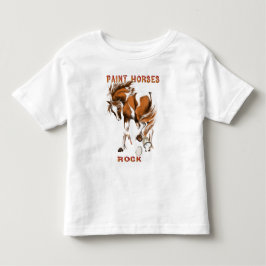 *Paintの馬の石 トドラーTシャツ