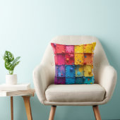 Paint Block Throw Pillow クッション (椅子)