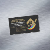 Paint Brush Painter House Painting マグネット名刺 (インサイチュ)