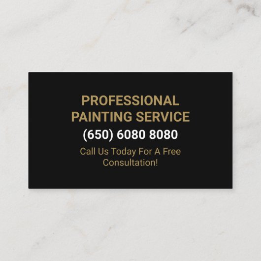 Paint Brush Painter House Painting 名刺 (裏面)