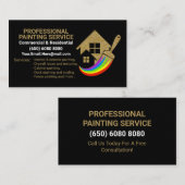 Paint Brush Painter House Painting 名刺 (正面/裏面)